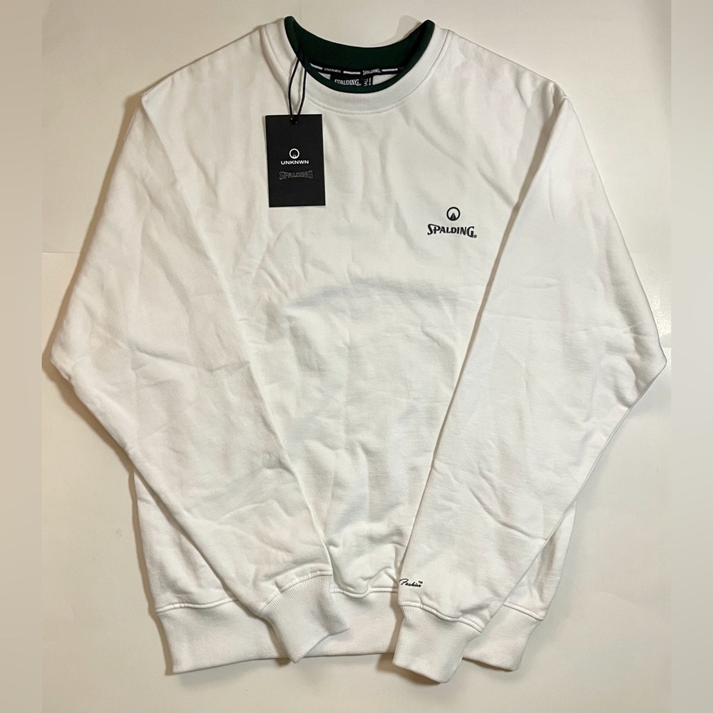 🆕 Spalding X Unknwn Men's Pullover Crewneck Sweatshirt